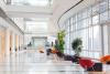 Office lobby with plants